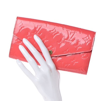 Louis Vuitton Vernis Sarah Wallet NM Rose Litchi 2 of 8