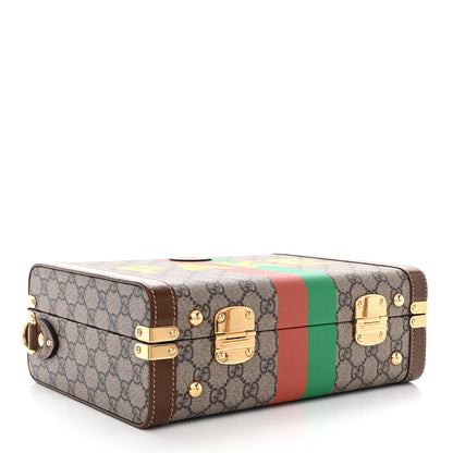 Gucci GG Supreme Monogram Azalea Calfskin Fake/Not Retro Interlocking G Beauty Case Beige Ebony Brown Sugar 4 of 10