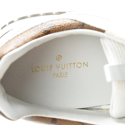 Louis Vuitton Suede Reverse Monogram Run Away Sneakers 37.5 White 7 of 8