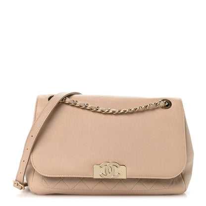 Chanel Caviar Quilted Flap Light Beige 1 of 13