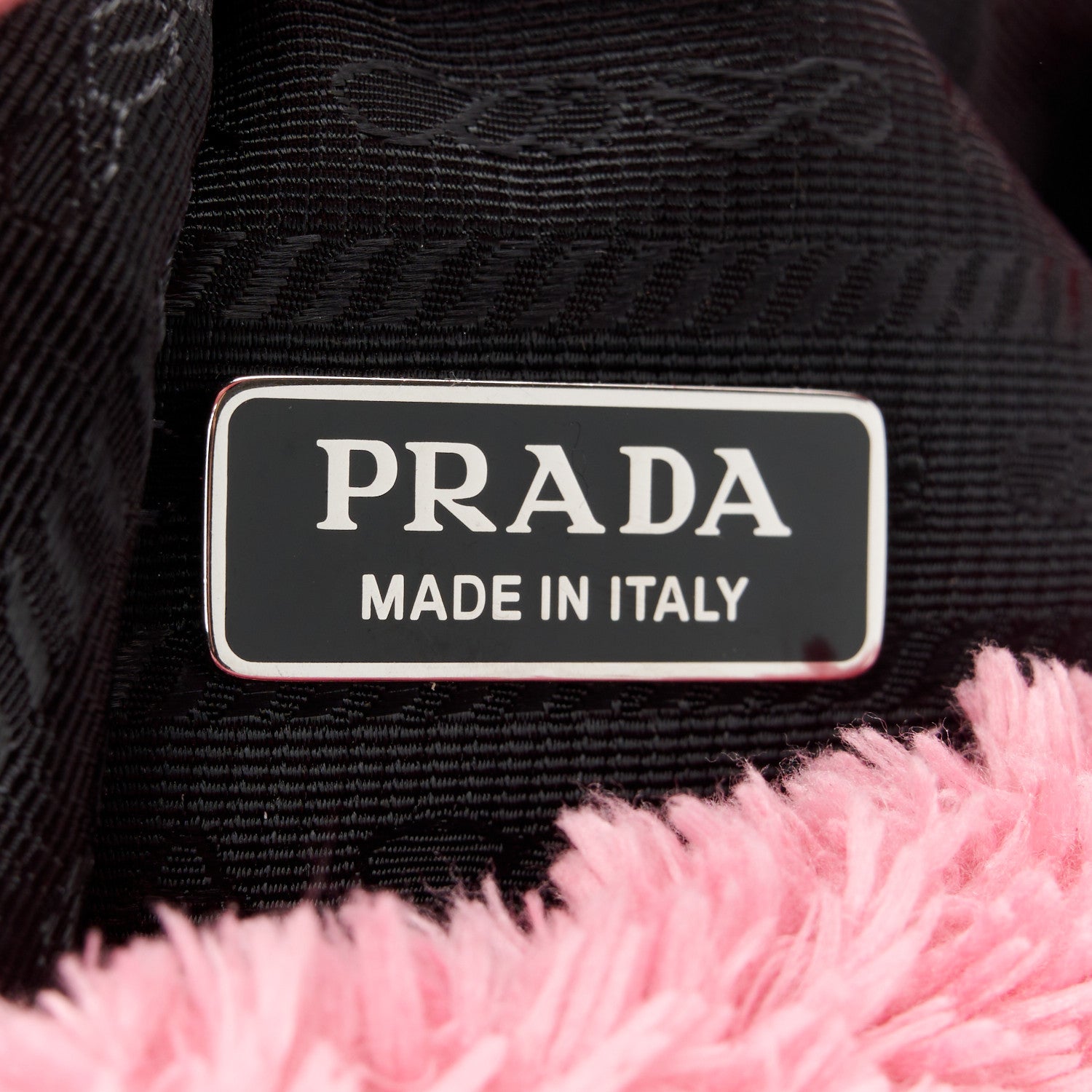 Prada Terry Cloth Mini Re-Edition 2000 Bag Petalo Black 6 of 10