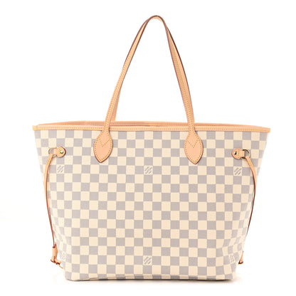 Louis Vuitton Damier Azur Neo Neverfull MM Rose Ballerine 3 of 11