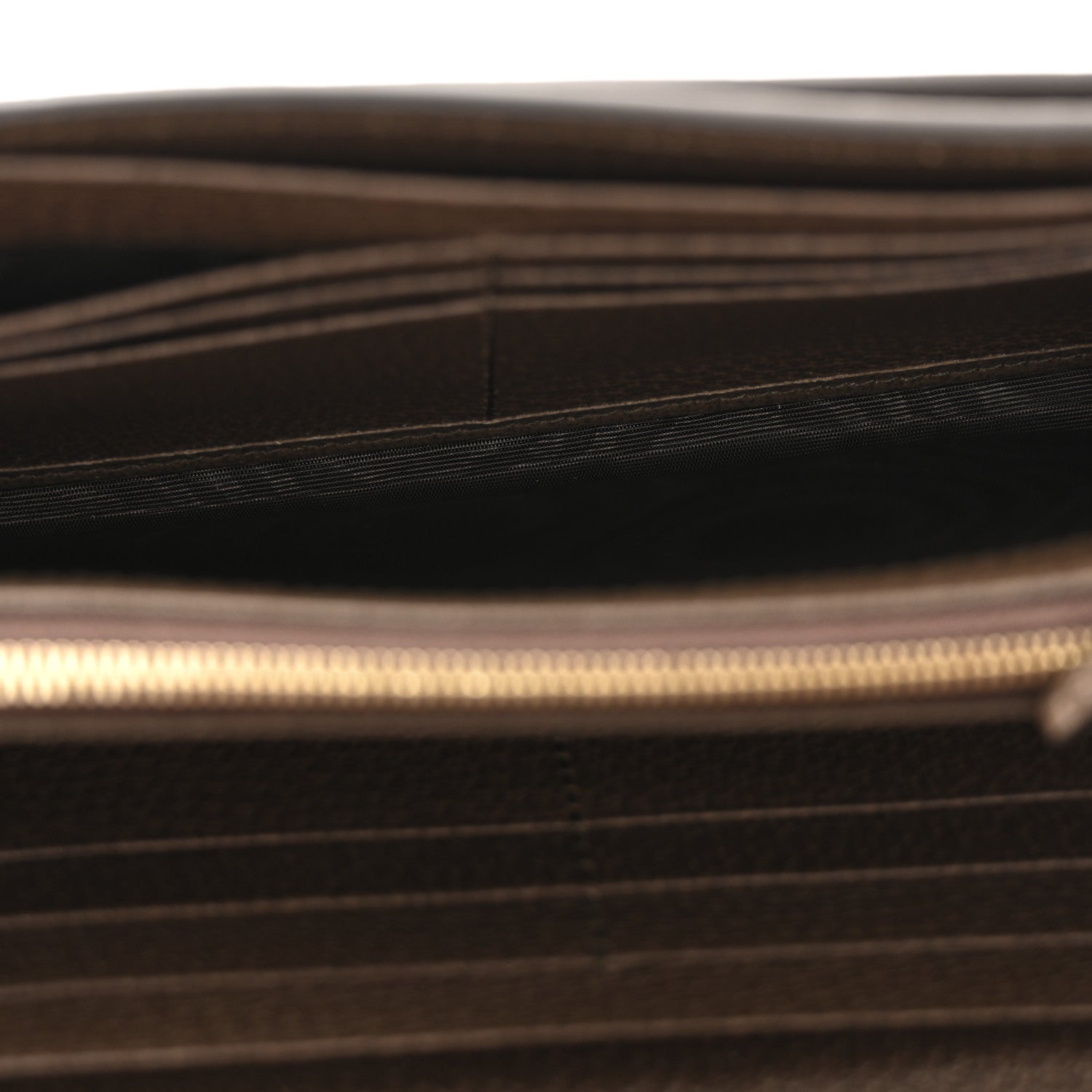 Gucci GG Supreme Monogram Textured Dollar Calfskin Blondie Continental Chain Wallet Beige Ebony New Acero 5 of 11