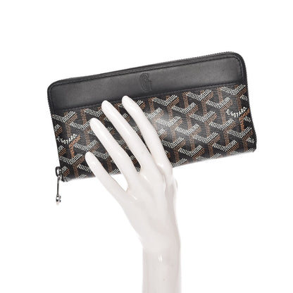 Goyard Goyardine Matignon Zip Around GM Wallet Black 2 of 7