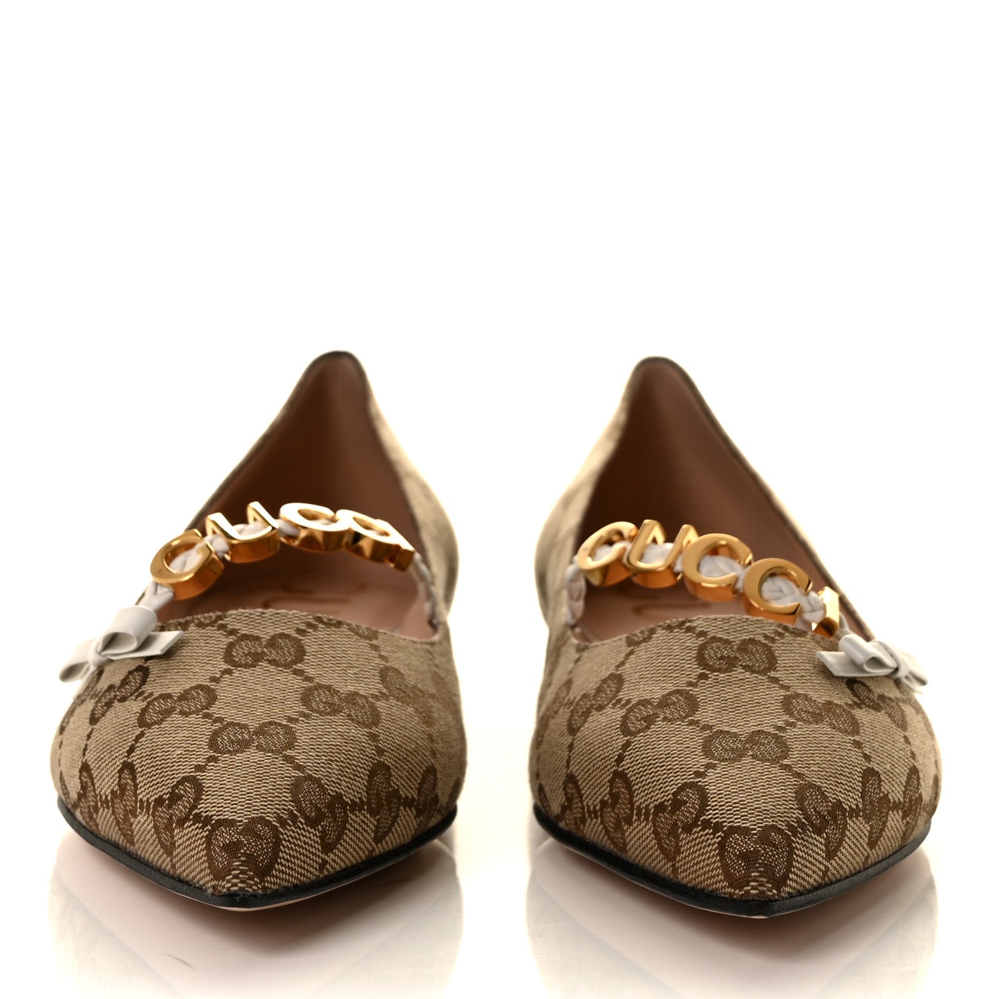 Monogram Ballet Flats 39 Beige Ebony