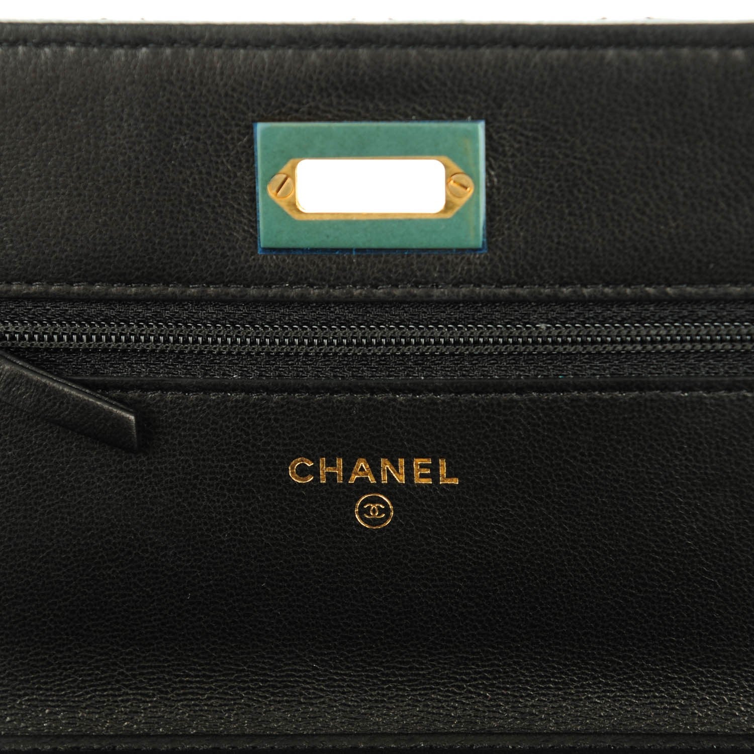 Chanel Aged Calfskin Quilted Reissue Wallet On Chain WOC Black 6 of 8