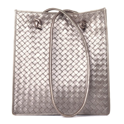 Bottega Veneta Metallic Nappa Intrecciato Tote Rose Gold 1 of 8