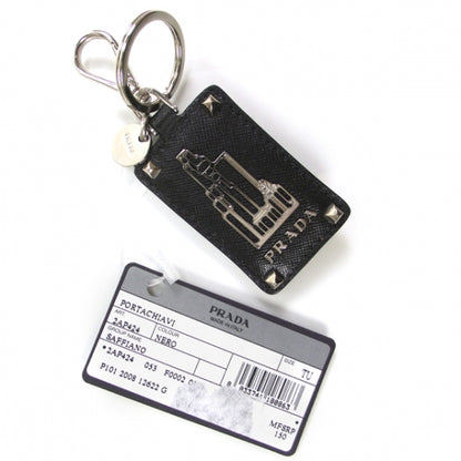 Prada Saffiano Portachiavi Key Ring Black 1 of 5