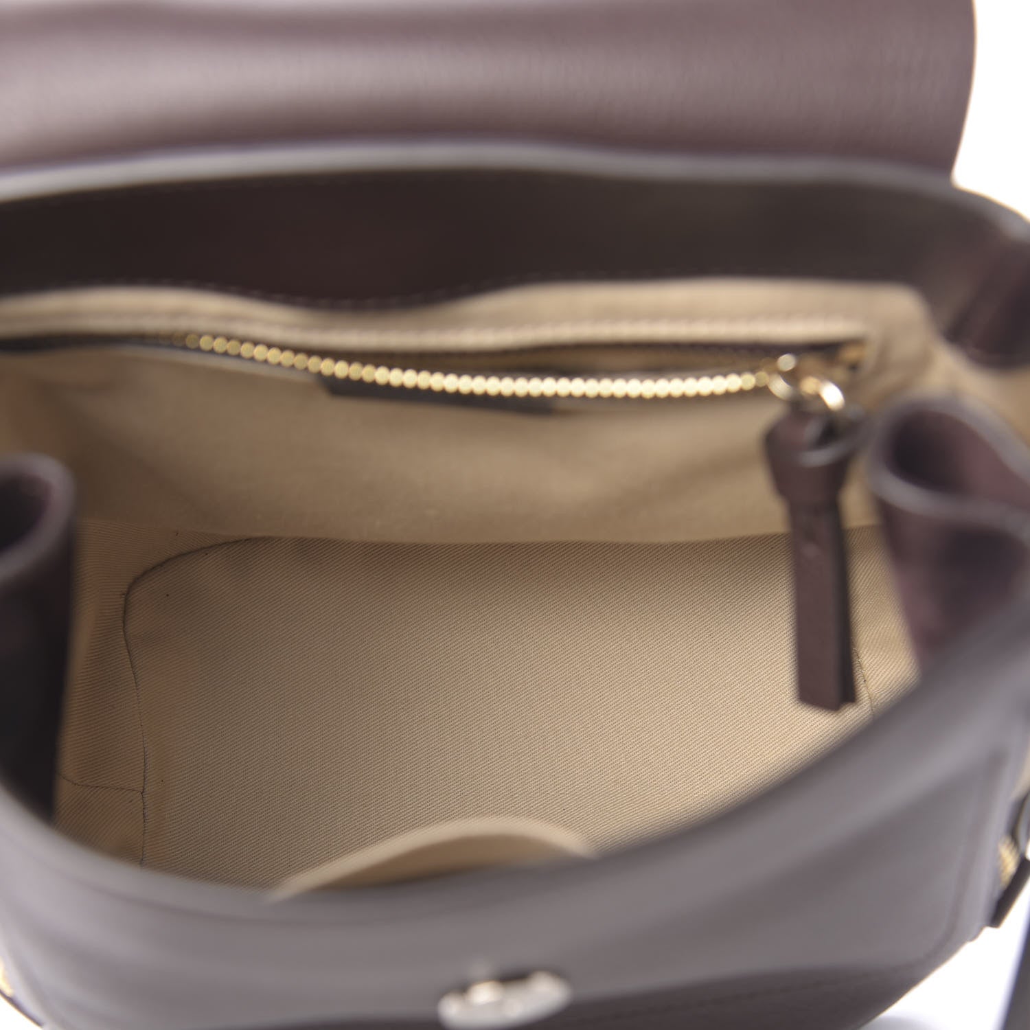 Chloe Suede Calfskin Small Faye Backpack Carbon Brown 4 of 10