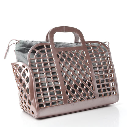 Louis Vuitton Metallic Patent Reef Jelly Basket MM Pink 3 of 16