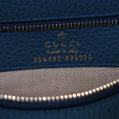 Gucci Dollar Calfskin Small Swing Tote Classic Marine Deep Cobalt 5 of 11