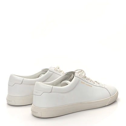 Saint Laurent Calfskin Andy Low Top Sneakers 41 Blanc Optique 4 of 10