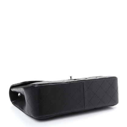 Chanel Caviar Quilted Jumbo Single Flap Black 4 of 9