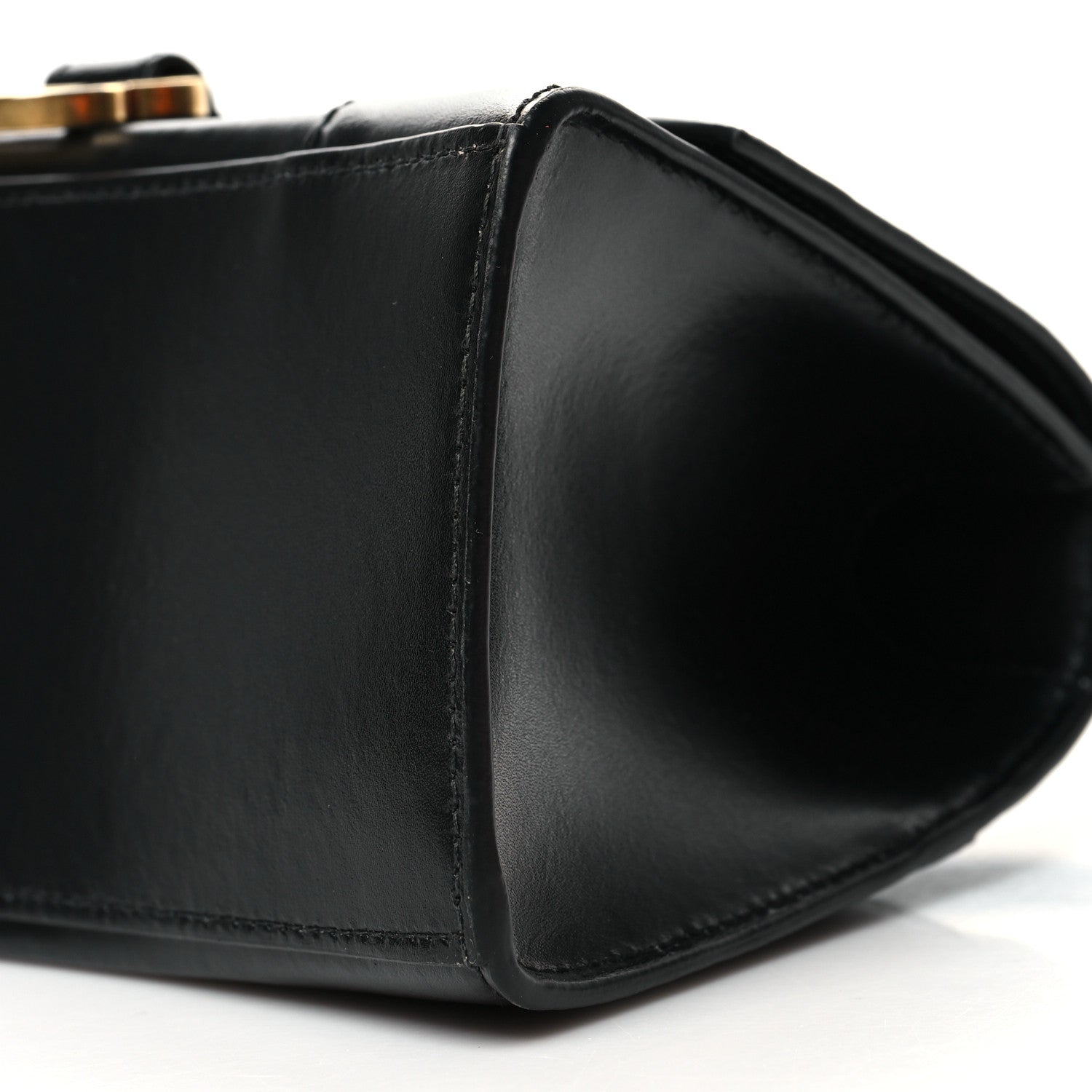 Balenciaga Shiny Box Calfskin Small Hourglass Top Handle Bag Black 10 of 11