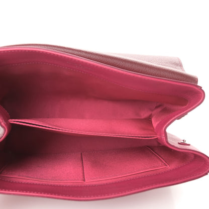 Louis Vuitton Calfskin Lockme II Top Handle Grenat Dahlia 5 of 14