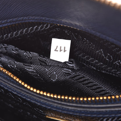 Prada Saffiano Lux Small Promenade Tote Bluette 7 of 17