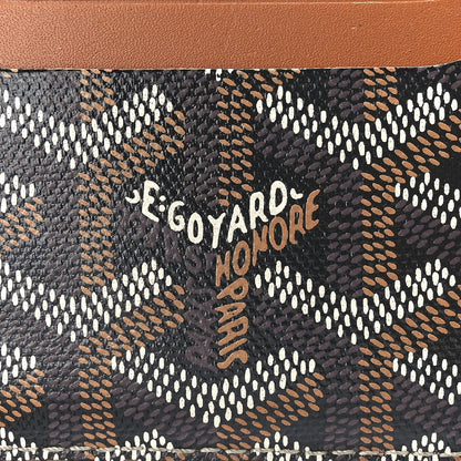 Goyard Goyardine Saint Sulpice Card Holder Black Gold 6 of 11
