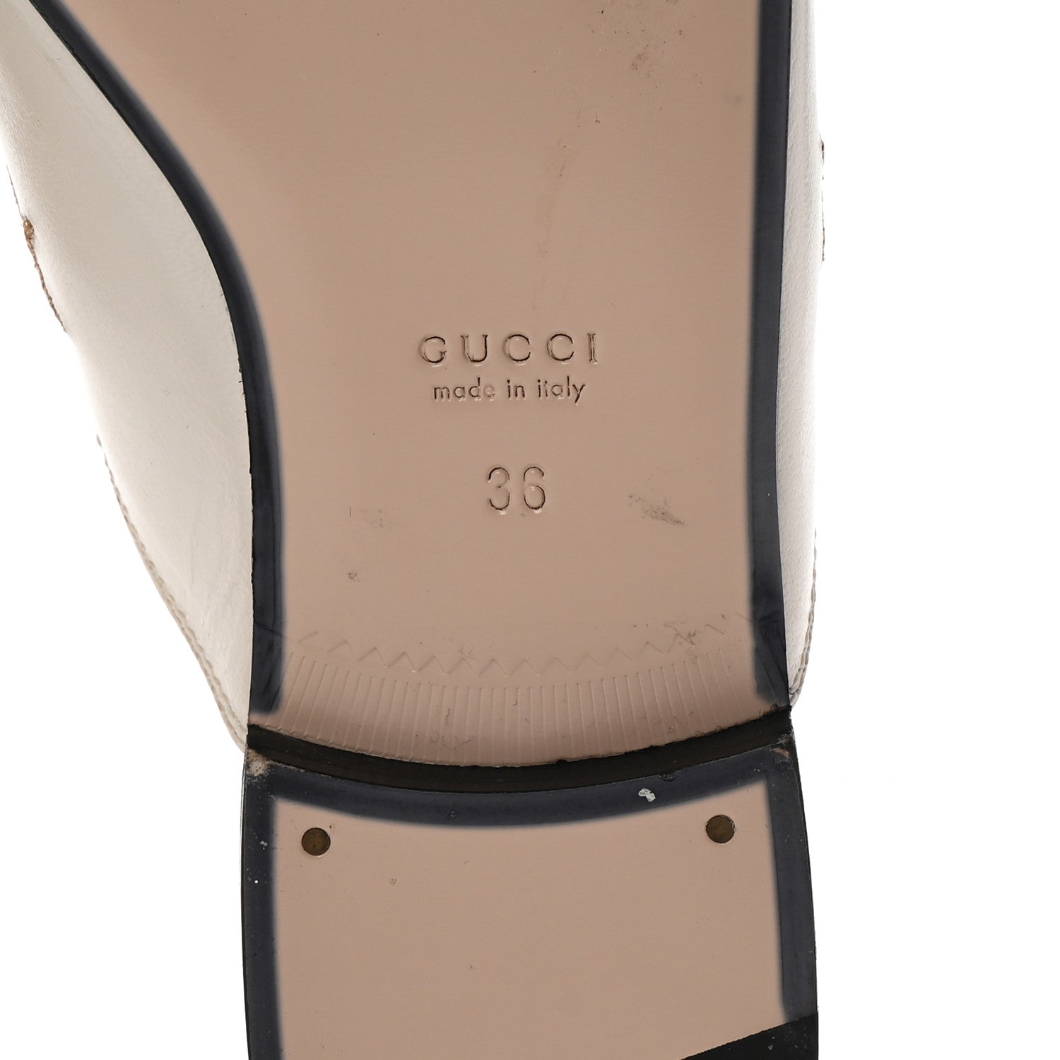 Gucci Goatskin Bee Star Embroidered Womens Princetown Slippers 36 Mystic White 7 of 10