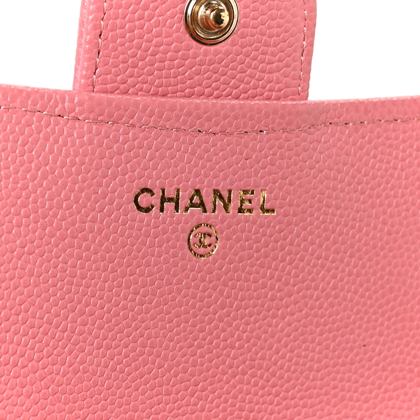 Caviar Quilted Large Gusset Flap Wallet Pink