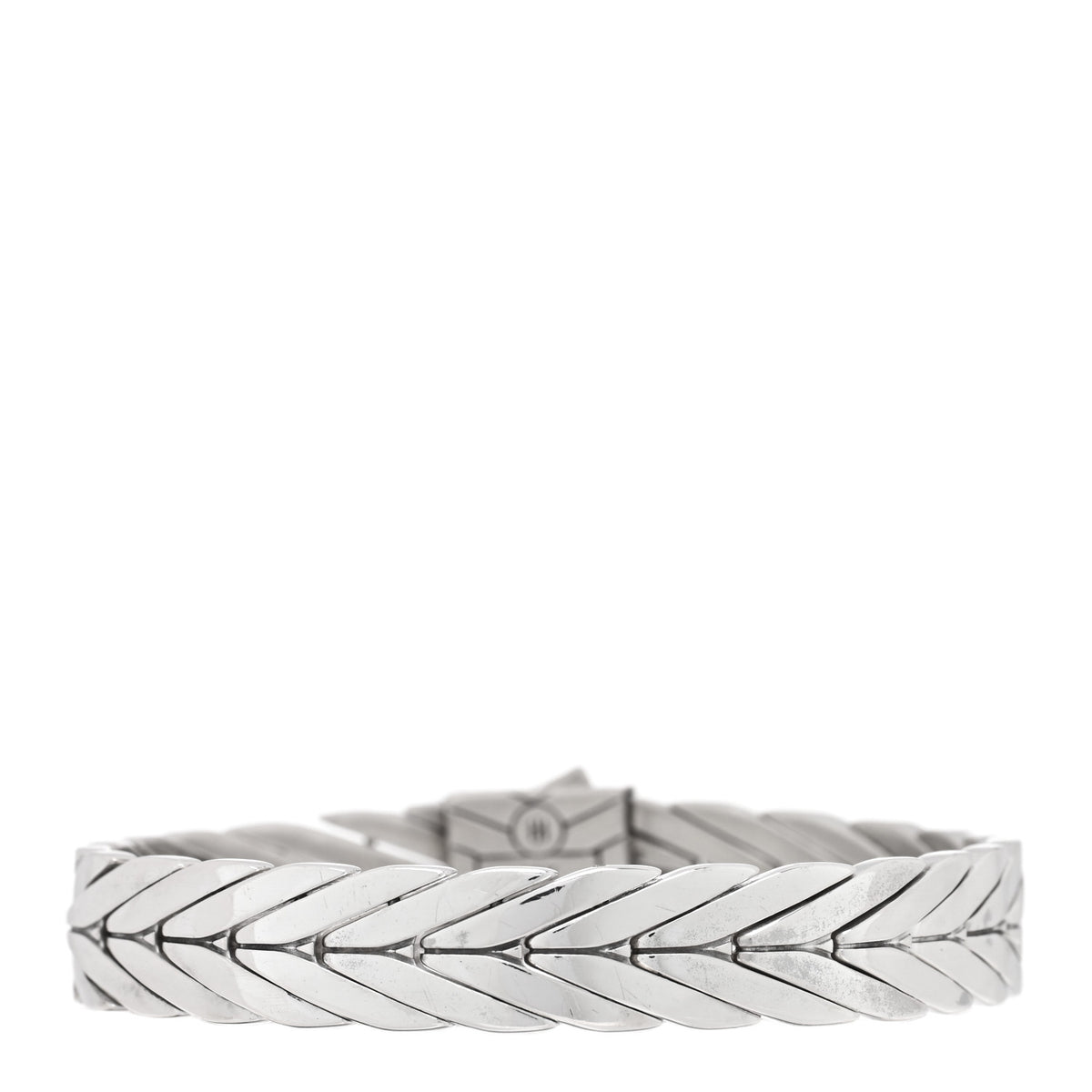 Sterling Silver 18K Yellow Gold 11mm Modern Chain Bracelet