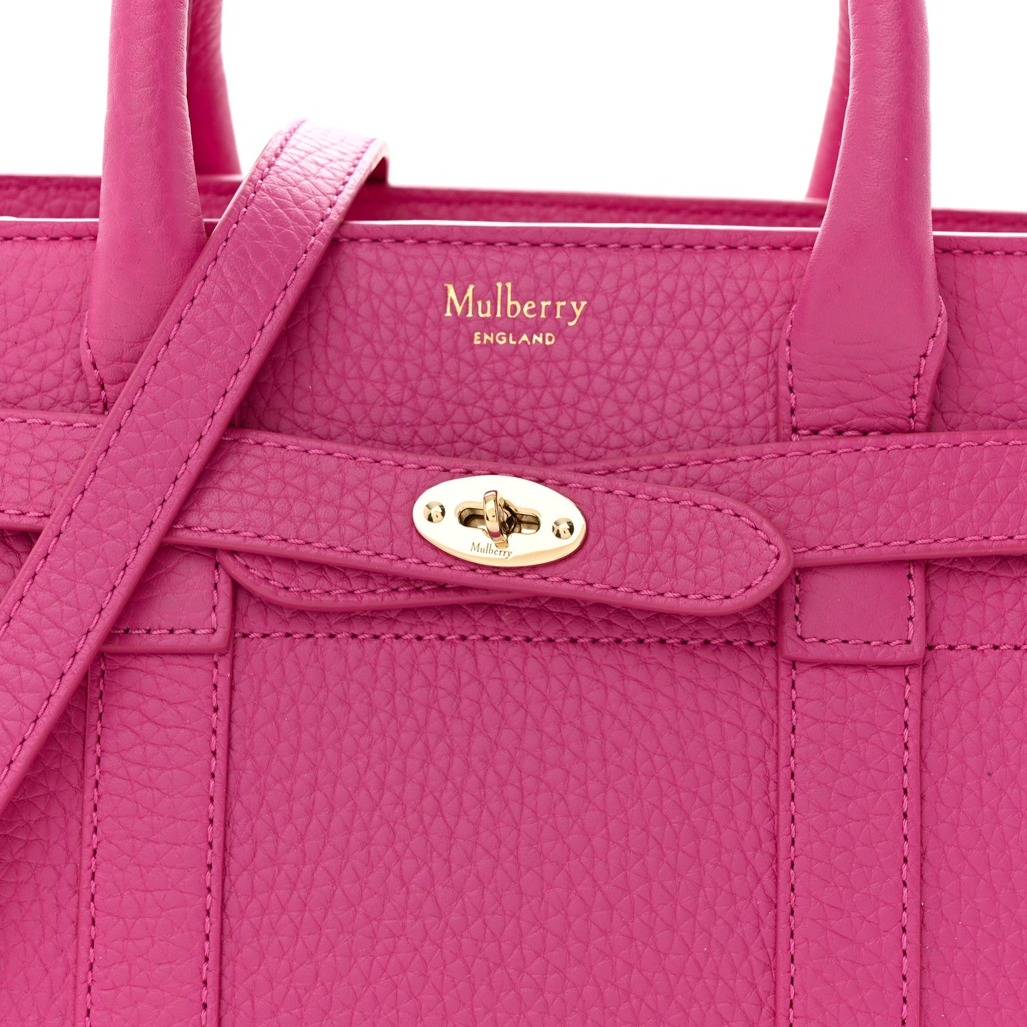 Mulberry Small Classic Grain Mini Zipped Bayswater Pink 7 of 9