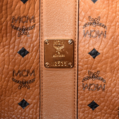 MCM Visetos Medium Liz Reversible Shopper Tote Cognac 12 of 18