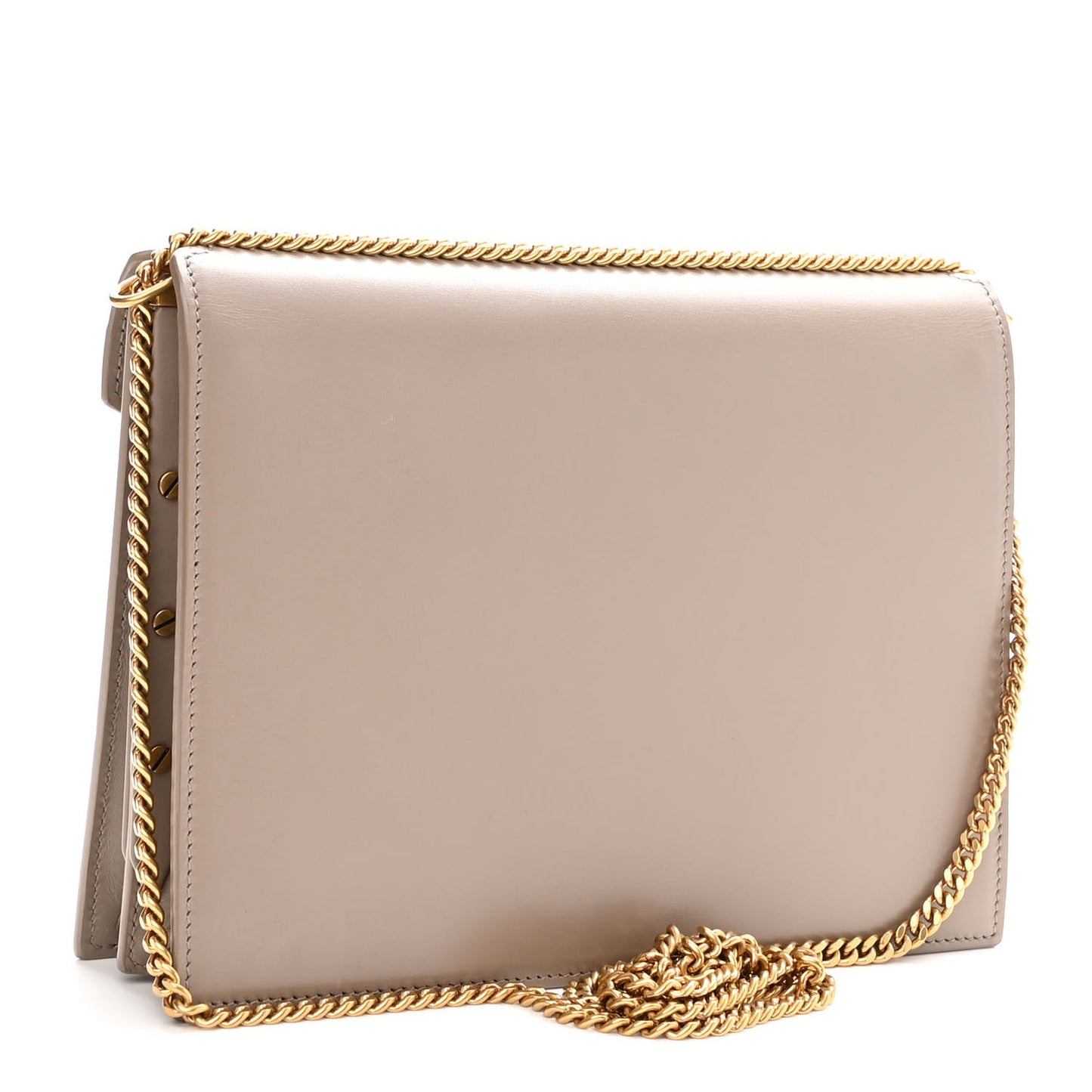 Calfskin Monogram Cassandra Clasp Bag Mink Rouge Legion