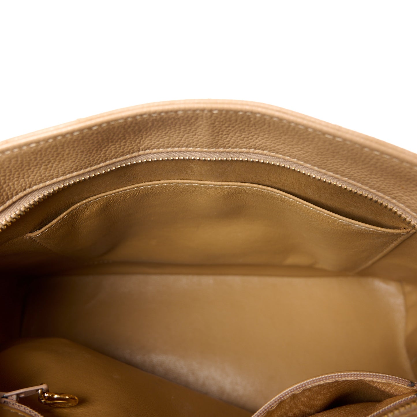 Caviar Quilted Medallion Tote Beige