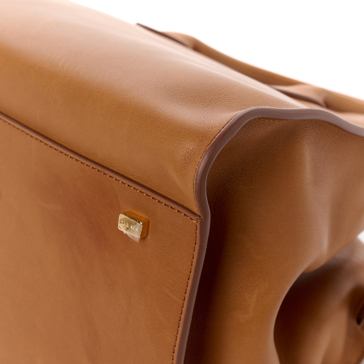 Polished Saddle Calfskin Soft Margaux 15 Cuir