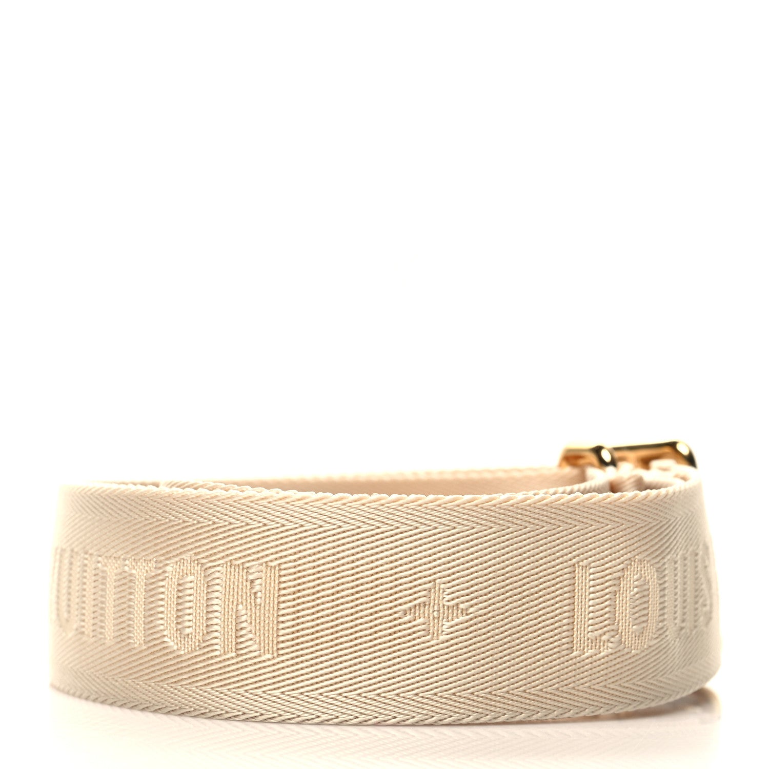 Louis Vuitton Jacquard Monogram Adjustable Shoulder Strap New Creme 2 of 3