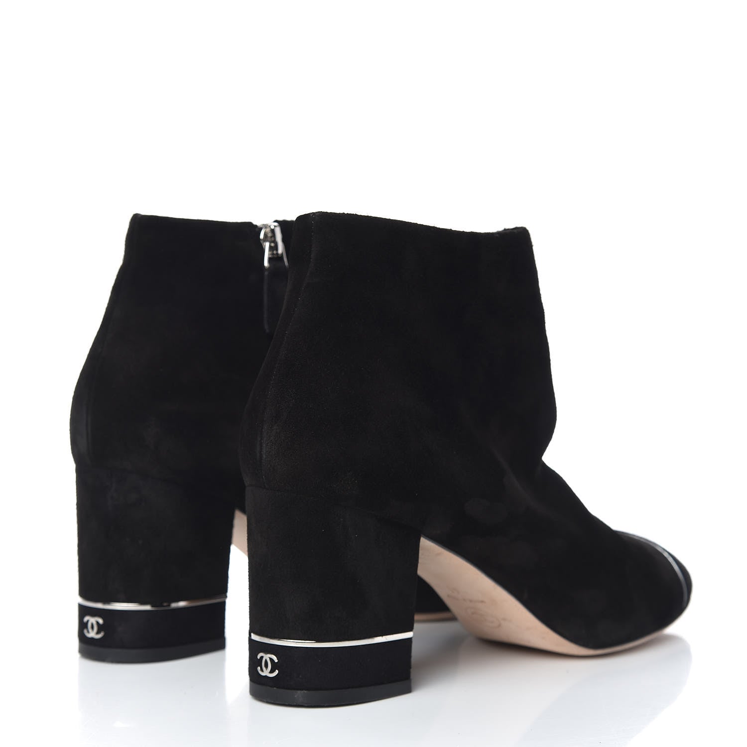 Chanel Suede Calfskin Short Boots 41 Black 4 of 11