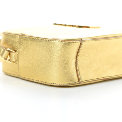Saint Laurent Metallic Calfskin Small Classic Monogram Camera Bag Gold 9 of 11
