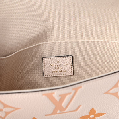 Louis Vuitton Empreinte Monogram Giant By The Pool Felicie Pochette Chain Wallet Cream Saffron 8 of 11