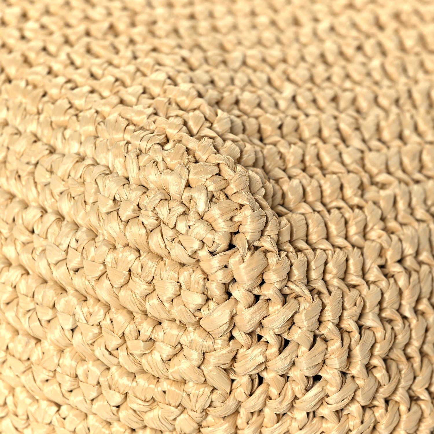 Prada Yarn Raffia Effect Crochet Embroidered Logo Tote Naturale 11 of 11