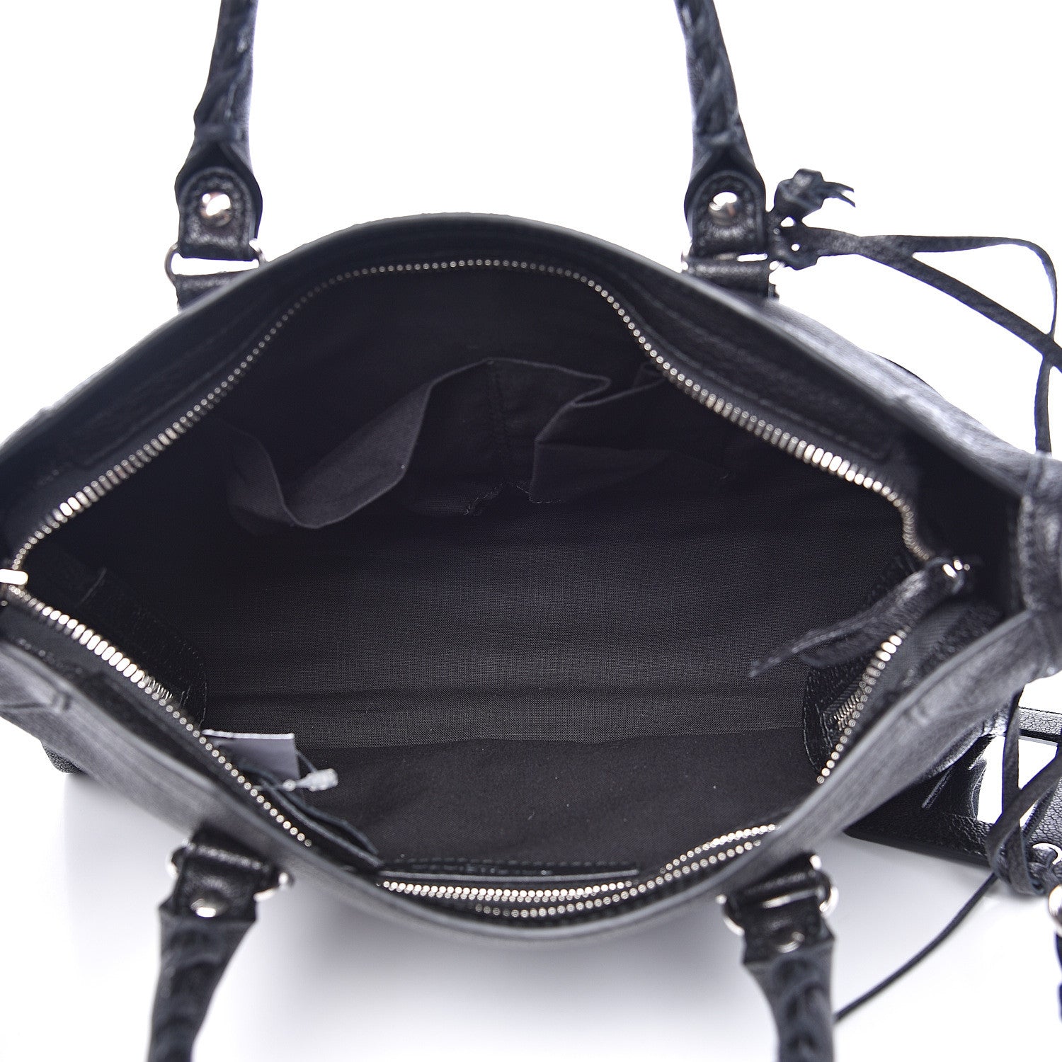 Balenciaga Chevre Silver Metallic Edge Hardware S City Black 4 of 9