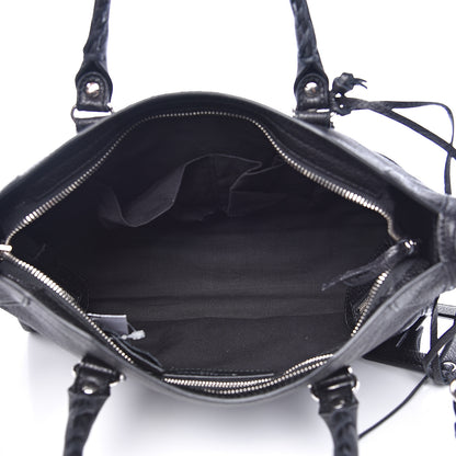 Balenciaga Chevre Silver Metallic Edge Hardware S City Black 4 of 9