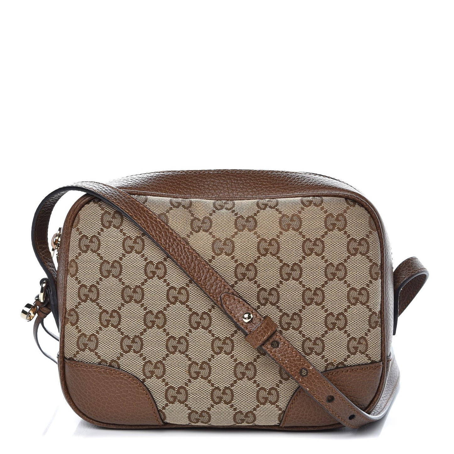 Monogram Mini Bree Messenger Bag Beige Tabacco