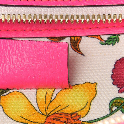 Gucci Canvas Medium Flora Tote Fuchsia 6 of 9