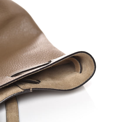 Celine Shiny Grained Calfskin Small Belt Cabas Phantom Souris 18 of 20