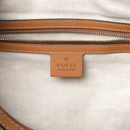 Gucci Monogram Vintage Web Medium Boston Tobacco 6 of 16