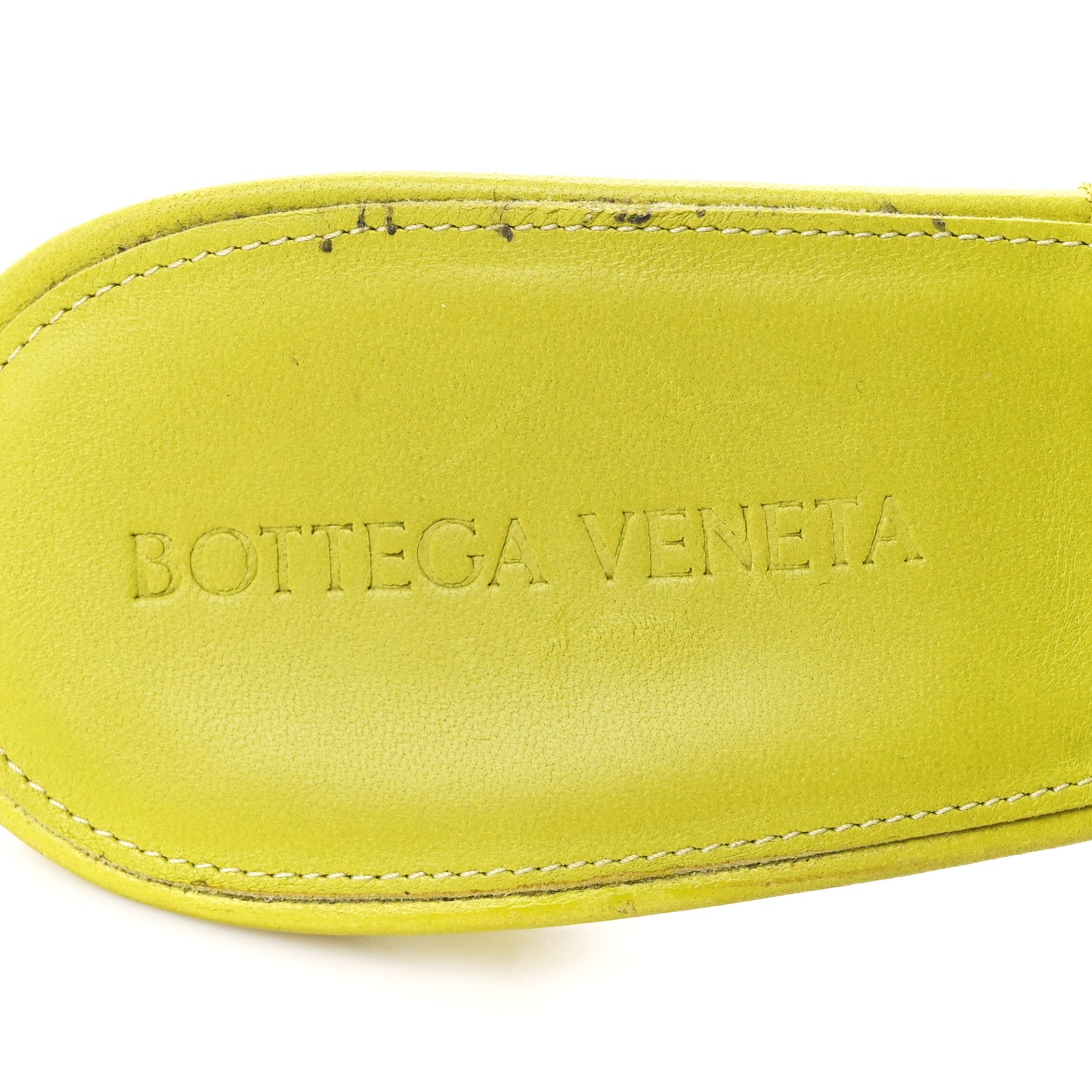 Nappa Quilted Rubber Lido Mule Sandals 40 Kiwi