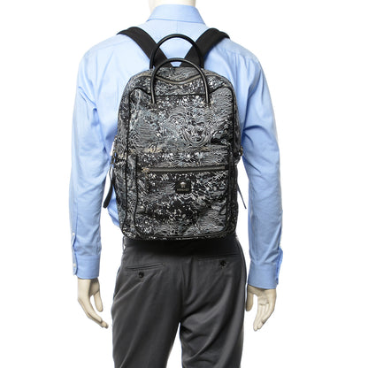 Versace Nylon Palazzo Astrology Zip Top Backpack Black 2 of 8