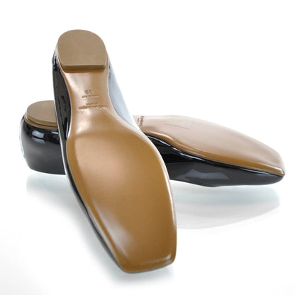 Saint Laurent Patent Love Ballerina Flats 39 Black 2 of 8