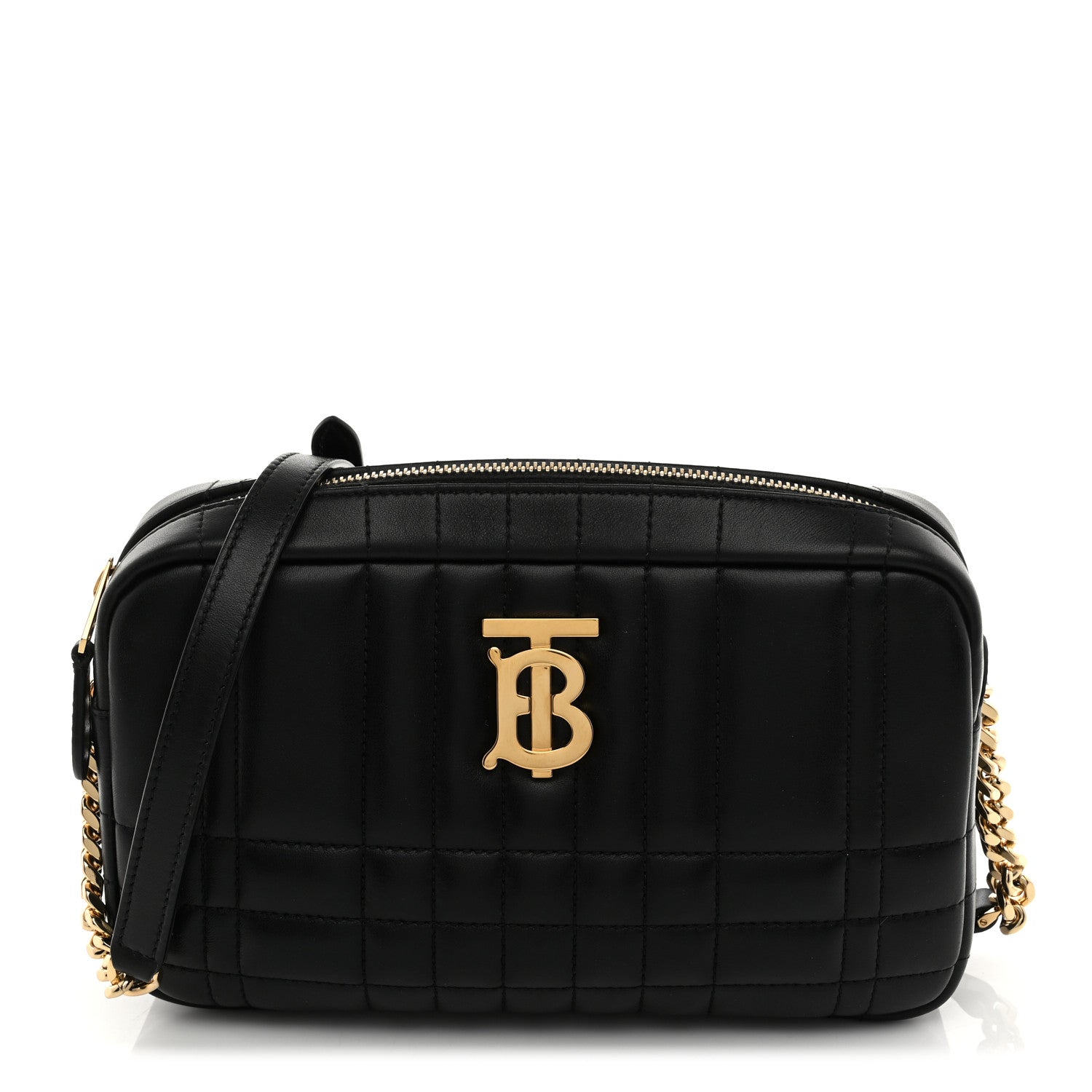 Burberry Calfskin Quilted Small Lola Camera Bag Black 1 of 10