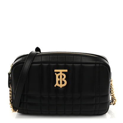 Burberry Calfskin Quilted Small Lola Camera Bag Black 1 of 10