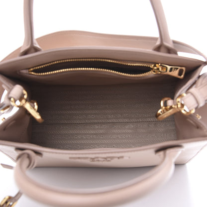 Prada Saffiano Cuir Calfskin Small Monochrome Top Handle Tote Rosa 6 of 11