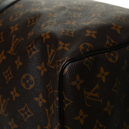 Louis Vuitton Monogram Macassar Keepall Bandouliere 55 11 of 13