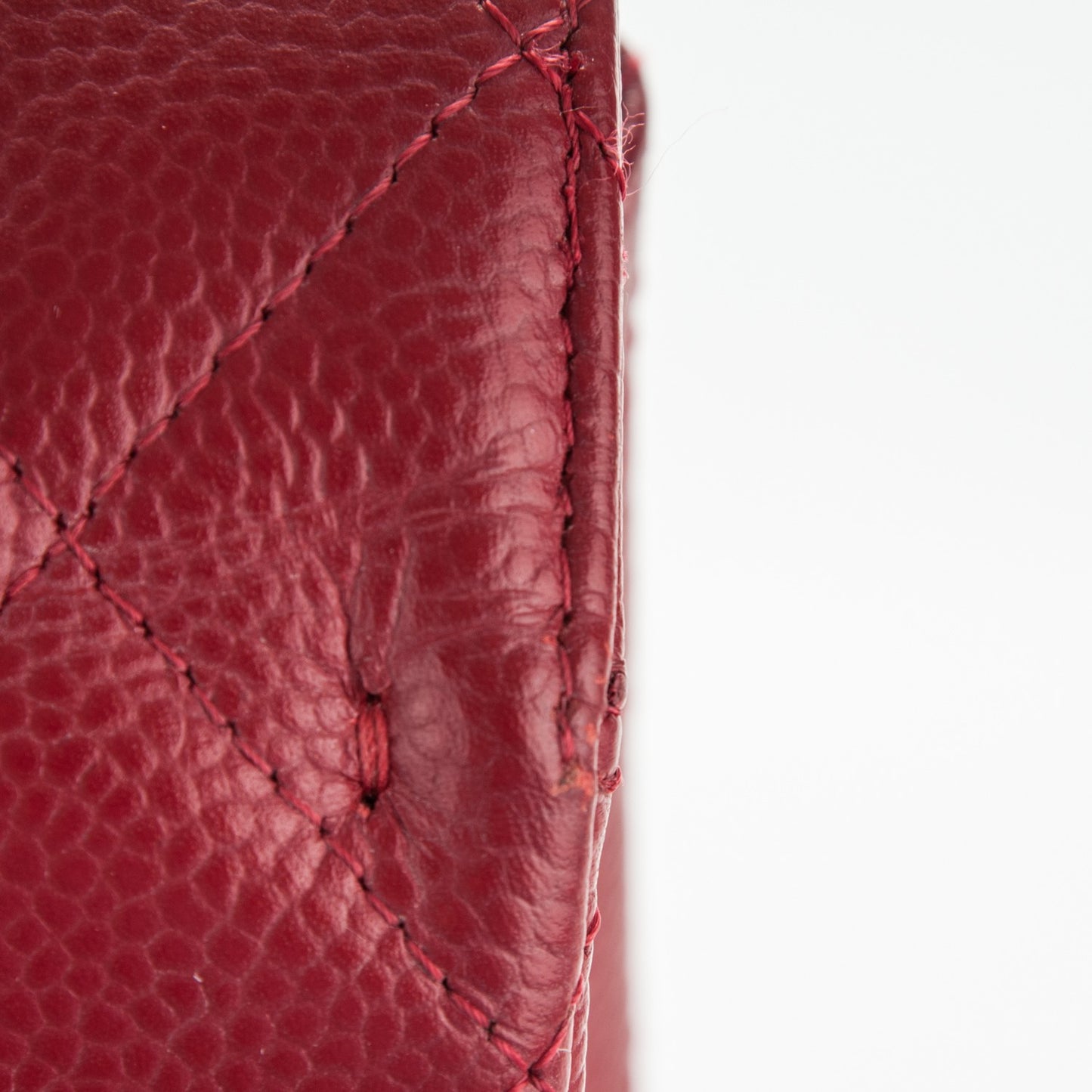 Caviar Quilted Maxi Single Flap Red