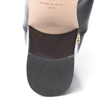 Chanel Calfskin CC Short Boots 40 Black 12 of 14