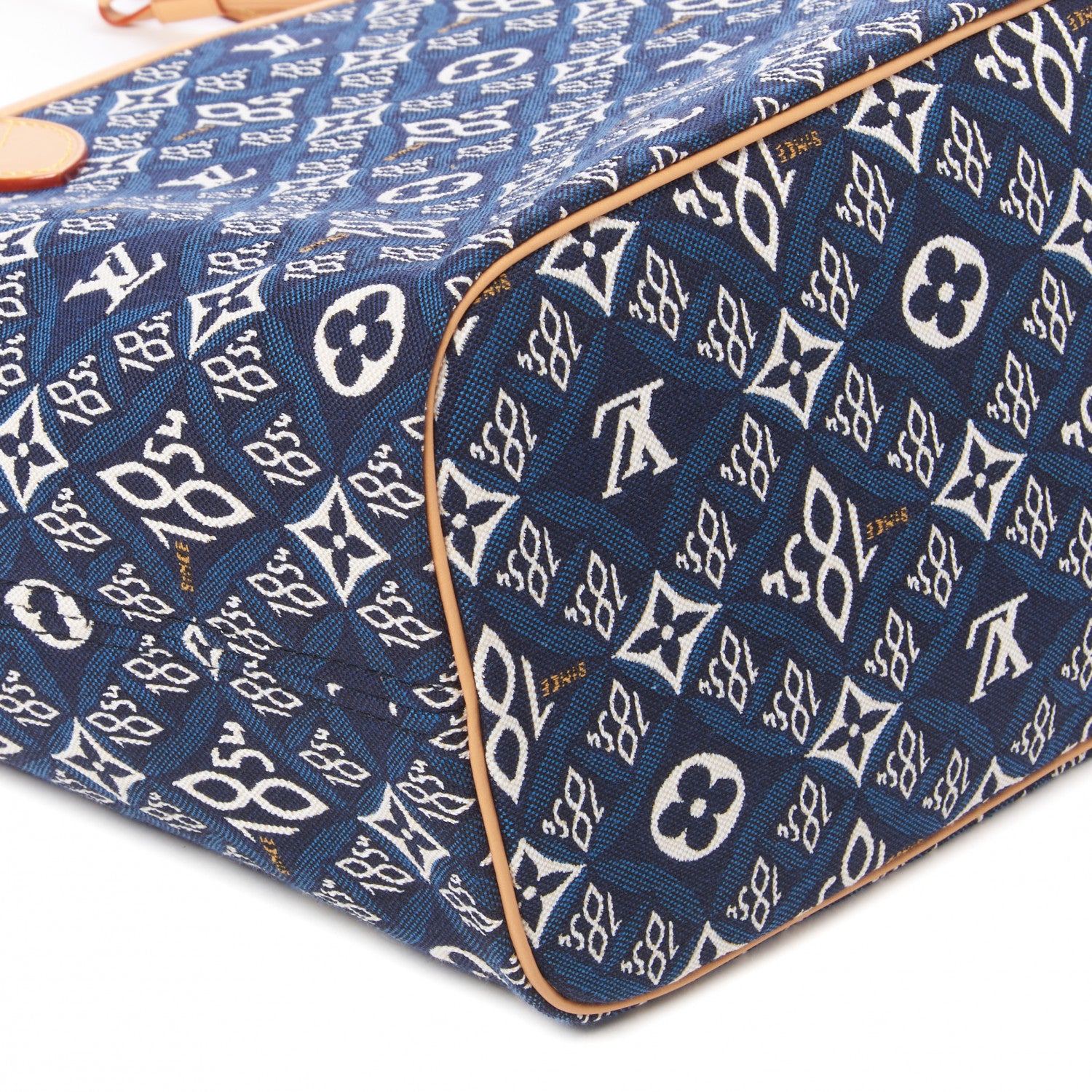 Louis Vuitton Jacquard Since 1854 Neverfull MM Blue 5 of 9